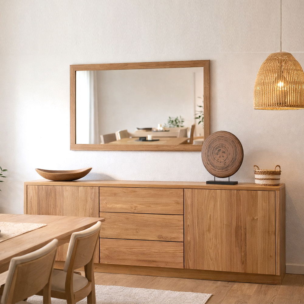 BUFFET LENGKUNG 200X45X80CM